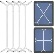 Bed Sheet Straps Under Mattress for Keep Sheets in Place, White, Set of 4
