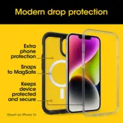 Otterbox Defender XT Magsafe Case for iPhone 15/14/13 - Dark Side - Black/Clear