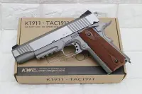 在飛比找Yahoo!奇摩拍賣優惠-[01] KWC M1911 CO2槍 TAC 特仕版 銀 