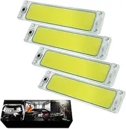 12V 108 COB LED Interior Lights 4Pack, 12W LED RV Ceiling Roof Light Bar Lamp with On/Off Switch, LED Interior Lighting for Car Camper Van Bus Caravan Boat Dome Light Motorhome Kitchen Lights