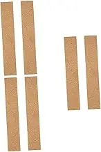 OHPHCALL 3sets Cork Board Strips Frameless Cork Memo Board Strips Self-Adhesive Office Bulletin Wall 2pcs*3