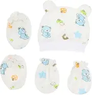 [DEARMAMY] 2 Sets Hat Gloves Set UV Gloves Gloves Snow Gloves Footprint Kit Warm Gloves Clothing Hat Winter Gloves Keepsake Frame Bonnet Hats Cotton