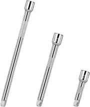 Molain 3Pcs 1/4inch Socket Extension Set, Drive Extension Bar Set Includes 2'...