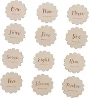 QUMIIRITY Cards Newborn Commemorative Newborn Baby Flash Card Set Baby Growth Cards