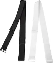 HOMSFOU 2Pcs Adjustable Elastic Tuck Bands for Tops Versatile Shirt Stay Belts for Womens Fashion and Everyday Wear