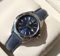 在飛比找Yahoo!奇摩拍賣優惠-TAG HEUER Formula 1 藍色錶盤 藍色皮革錶