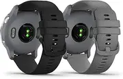 22mm Bands for Garmin Vivoactive 4, Venu 3/2, Forerunner 265/265 Music /255/255 Music, Soft Silicone Sports Quick Release waterproof Replacement Watch Strap for Men Women, 2 Pack