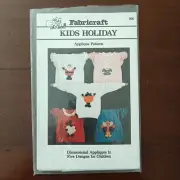 Fabricraft Kids Holiday Applique Pattern 208 - Five Festive Designs