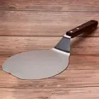 Stainless Steel Round Pizza Peel 13" Baking Shovel Cake Lifter Transfer Tray