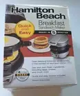 Hamilton Beach Breakfast Sandwich Maker 25475 Egg Muffin Bagel Pancake