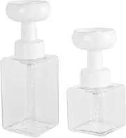 Healeved 1set Bubbler Foam Dispensers Shower Dispenser Foaming Hand Wash Refill Foam Hand Soap Dispenser Refillable Soap Dispenser Kitchen Travel Shampoo Bottles Bubble Soap Container 2pcs