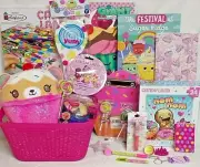 NEW KIDS CANDY LAND PLUSH GIFT BASKET GAME CANDYLAND TOYS PLAY SET CUP CAKE BEAR