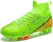 [curunect] Unisex-Adult Soccer Cleats Lightweight Futsal Training Football Shoes for Big Boys
