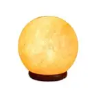 Ball Shape Himalayan Crystal Carved Pink Salt Lamp