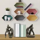 Thinker Bookends Book Stopper Modern Female Decorative Bookends Ornament Resin