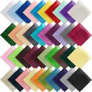 40 Panuelos de Bolsillo para Hombres Variedad Colores Solidos Panuelos Bolsillo