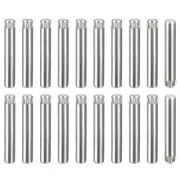 4x25mm 304 Stainless Steel Dowel Pins, 50Pcs Knurled Head Flat End Dowel Pin