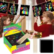 Rainbow Scratch Mini Art Notes - Magic Scratch Paper Note Cards Arts