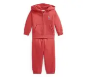 NWT New Baby Boy RALPH LAUREN POLO Big Pony Fleece Pants & Hoodie Set 12M $65