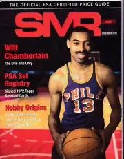 Wilt Chamberlain on Cover SMR Price Guide by PSA December 2019