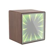 Laser Bluetooth Speaker Infinity Light (Wood)
