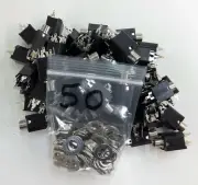 *NEW* (50 EA) SWITCHCRAFT 114BPC-1/4" TRS JACKS W/SHUNT COMPLETE WITH HARDWARE