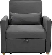 Foret Single Seater Pull-Out Sofa Bed Lounge Adjustable Couch Furniture Recliner