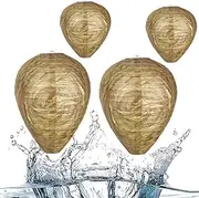 Outdoor Hanging Wasp Nest Decoy Waterproof Fake Wasp Nest Decoy Nest Decoy Hornets Insects Beehive Plastic Lantern Paper Drive
