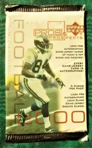 2000 TOM BRADY ROOKIE CARD ? Sealed Pros & Prospects Upper Deck Football PACK