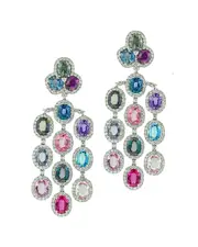 Diana M. Fine Jewelry 18K 72.40 ct. tw. Diamond Earrings