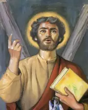 Catholic print picture SAINT St Andrew Preaching 8"x10" ready to frame