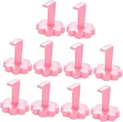 Baluue Nail Art Practice Stand Set 10pcs Manicure Rack Easy to Use for Home Professional Salons