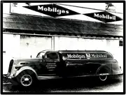 Studebaker Trucks New Metal Sign: Mobil Gas Tanker in Everett Washington