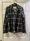Frank & Eileen Organic Cotton Button Up Barry Shirt Light Black White Large NWT