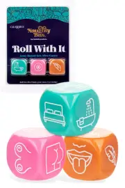 California Exotic Naughty Bits Roll It 3 Piece Icon Based Sex Dice Game
