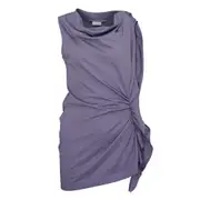 [Dries Van Noten] Side Drapes Jersey Long Top