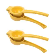 2x Progressive Prepworks Aluminium Lemon Squeezer Manual Juicer Hand Press YLW