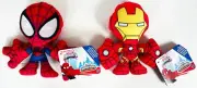 PLAYSKOOL Heroes MARVEL SUPER HERO ADVENTURES 6.5” plush SPIDER MAN & IRON MAN