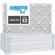 6x12x1 AC and Furnace Air Filter by Aerostar - MERV 13, Box of 12