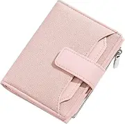 [Generic] Ladies Wallets Leather | Ladies Credit Card Holder Pocket Purse - Wallets for Women Small Bifold Wallet Card Case Purse with ID Window Coin Pocket