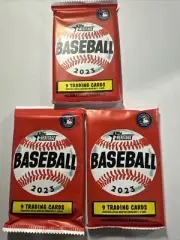 (3) 2023 Topps Heritage Baseball Factory Sealed Retail Pack LOT - Gunnar RC?