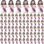 CroBlissful 75 Pcs Mini Jesus Figures Little Jesus Figurines Bulk Religious Jesus to Hide and Seek Christian Party Favors Tiny Jesus Gifts for Sunday Baptism, Christmas, Easter Egg Stuffer (Purple)