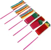 INOOMP Rhythmic Gymnastics Ribbons Sturdy and Practical Suitable for Fitness Gymnastics and Dance Performances
