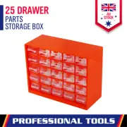 25-Drawer Parts Storage Tool Organizer Cabinet Box Chest Plastic With Dividers