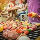 Bbq Utensils Kabob Skewers for Grilling Stainless Steel Set with Cloth Bag Grill