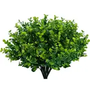 Artificial Greenery Plants Outdoor UV Resistant Fake Plants Boxwood Shrubs