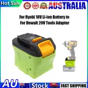 Converter Adapter For Ryobi 18V one+ Li-ion Battery For Dewalt 20V Tool
