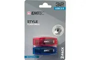 Emtec Style Flash Drive 32gb Usb 2.0 2 Pack