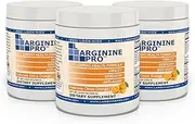 L-arginine Pro, 1 Now L-arginine Supplement - 5,500mg of L-arginine Plus 1,100mg L-Citrulline (Citrus Orange, 3 Jars)