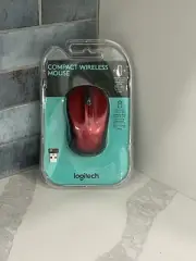 Logitech M325 Wireless Wheel Mouse Red Windows Mac Brand New Sealed!